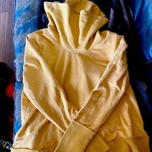 Cowl neck sweat shirt.  Very soft and comfortable.